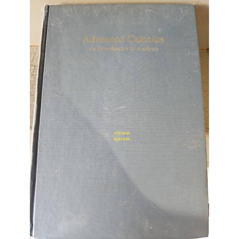 ADVANCED CALCULUS An Introduction to Analysis Watson 2nd Edition Fulks Hardcover